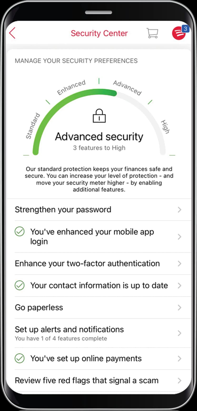 Security meter